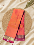 Indeloom's Orange Traditional Kanjivaram Semi Silk Sarees