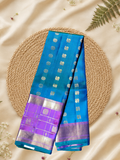 Indeloom's Blue Traditional Kanjivaram Semi Silk Sarees