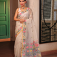 Pearl White Pure Hand Made Jamdani Saree - 101