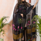 Rich Black Muslin Jamdani 2-Piece Set Kurti & Dupatta (UNSTITCHED) -425