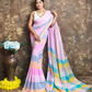 Handloom Bengal Linen Saree  |  Lavender Purple