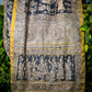 Blue Black Sri Rama Kalyanam Kalamkari Saree - 024