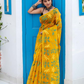 Cyber Yellow Hand Made Muslin Jamdani Saree - 083