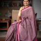 Pure Ilkal Saree in Pink and White stripes - 005
