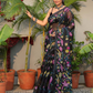 Multicolor Leafs Muslin Jamdani Saree (Pre-Order) -050