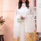 Handwoven Jamdani Muslin Kurti  |  Snow White