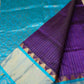 Korvai Saree Lakshadeepam in Golden Purple Shaded with Sky Blue Pallu - 042 - indeloom