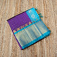 Korvai Saree Lakshadeepam in Golden Purple Shaded with Sky Blue Pallu - 042 - indeloom