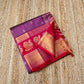 Korvai Saree in Lollipop Purple with Maroon Red Golden Mayil Border - 043 - indeloom