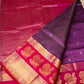 Korvai Saree in Lollipop Purple with Maroon Red Golden Mayil Border - 043 - indeloom