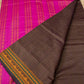 Korvai Saree in Magenta Pink and Umber Brown - 047 - indeloom