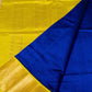 Pure Handloom Korvai Saree | Navy Blue and Golden Yellow