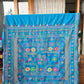 Cotton Mix Ilkal Lambani Saree With Azure Blue - 024