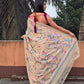 Handwoven Pure Jamdani Cotton Saree  |  Warm Ivory