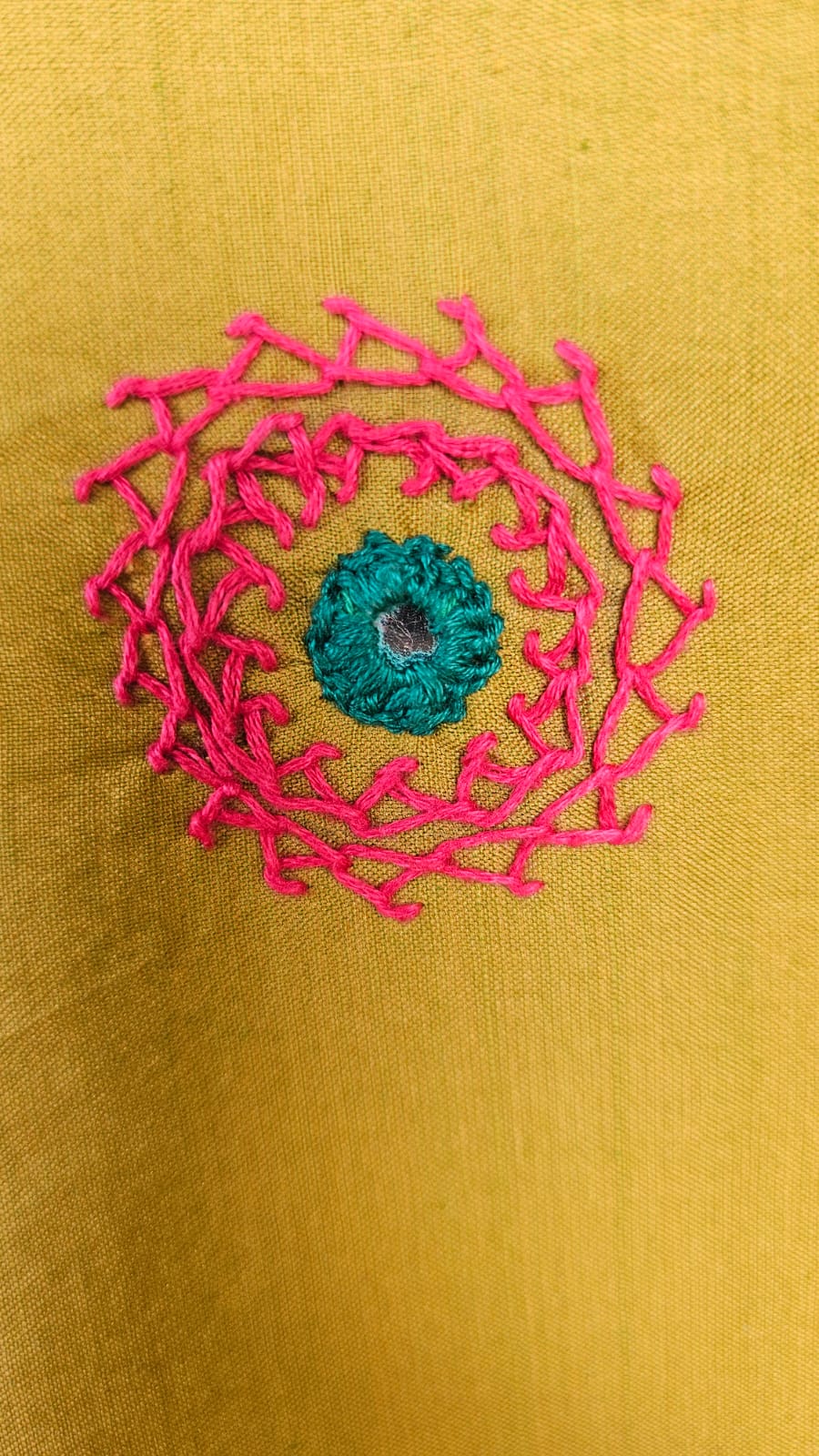 Cotton Ilkal Lambani Saree With Corn Yellow - 010