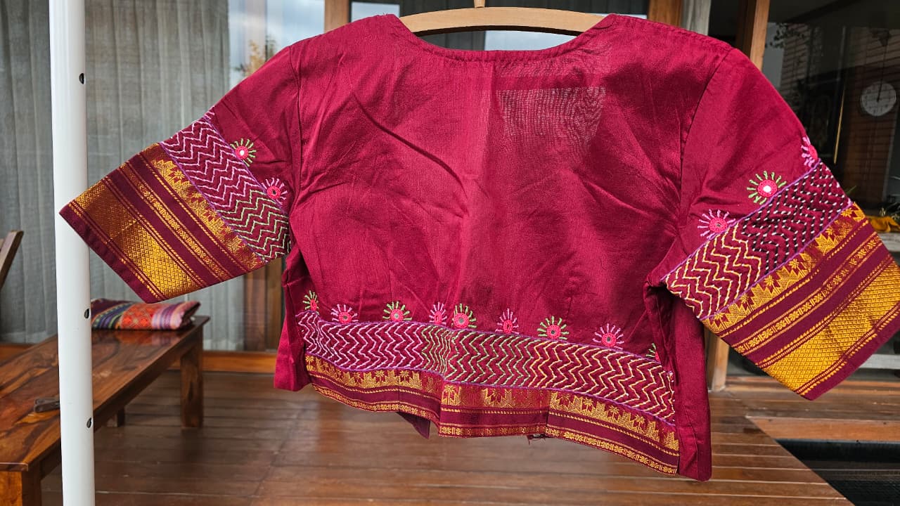 Kanchi Cotton Mercerised Ilkal Lambani Saree With Golden Yellow - 016