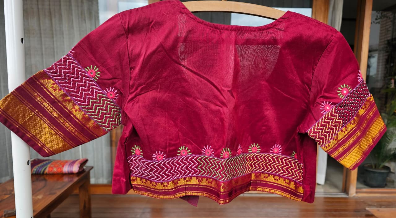 Kanchi Cotton Mercerised Ilkal Lambani Saree With Golden Yellow - 016