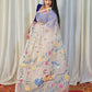 Pure Tantuj Muslin Jamdani Needle Work Handwoven Saree In Snow White - 169