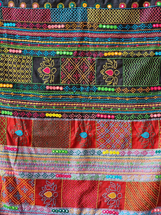 Traditional Ilkal Cotton Saree  |  True Black