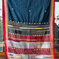 Traditional Ilkal Cotton Saree  |  Dark Blue