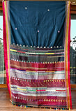 Traditional Ilkal Cotton Saree  |  Dark Blue