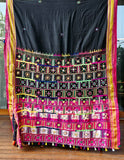 Traditional Ilkal Cotton Saree  |  Midnight Black