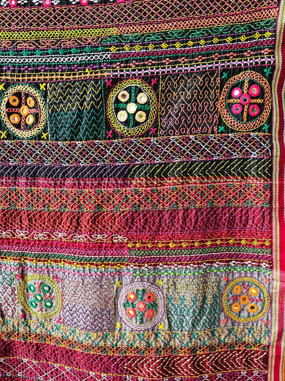 Traditional Ilkal Cotton Saree  |  Coal Black