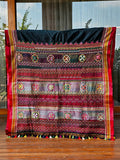 Traditional Ilkal Cotton Saree  |  Coal Black