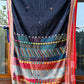 Traditional Ilkal Cotton Saree  |  Smoke Black