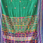 Traditional Ilkal Cotton Saree  |  Forest Green