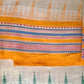 Beige & Orange, Handloom Vidarbha Tussar Silk Saree with Multicolor Contrast Border-022 - indeloom