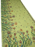 Indeloom's green handwoven jamdani Silk Sarees