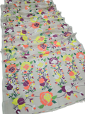 Indeloom's grey handwoven jamdani Silk Sarees