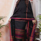 True Black | Handloom Jamdani Muslin Unstitched 2-Piece Kurti | Bhujodi Design