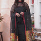 Deep Black | Handloom Jamdani Muslin Unstitched 2-Piece Kurti