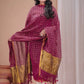Maroon | Handloom Jamdani Linen Unstitched 2-Piece Kurti