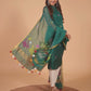 Handwoven Jamdani Linen Kurti  |  Deep Teal