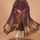Coffee Bean | Handloom Jamdani Linen Unstitched 2-Piece Kurti