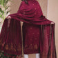Terracotta Rouge | Handloom Jamdani Cotton Unstitched 2-Piece Kurti | Meenakari Design