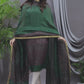 Hunter Green | Handloom Jamdani Linen Unstitched 2-Piece Kurti