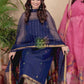 Handwoven Jamdani Muslin Kurti  |  Steel Blue