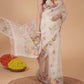 Handwoven Pure Jamdani Cotton Saree  |  Warm Ivory