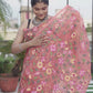 Handwoven Pure Jamdani Muslin Saree  |  Terracotta Red