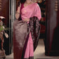 Silk Mark Certified Handloom Kanjivaram Silk Saree  |  Baby Pink