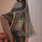 Moss Green | Handloom Jamdani Linen Unstitched 2-Piece Kurti