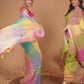 Handloom Bengal Linen Saree  |  Sand Beige