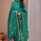 Emerald Path | Handloom Jamdani Linen Unstitched 2-Piece Kurti