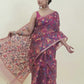 Handwoven Pure Jamdani Muslin Saree  |  Berry Pink