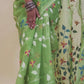 Handwoven Pure Jamdani Muslin Saree  |  Lilac Purple