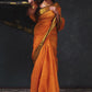 Handloom Korvai Silk Cotton Saree  |  Mustard Yellow